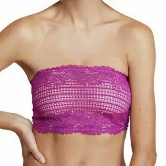 Free People Camila Purple Bandeau Bralette Large - Picture 3 of 5